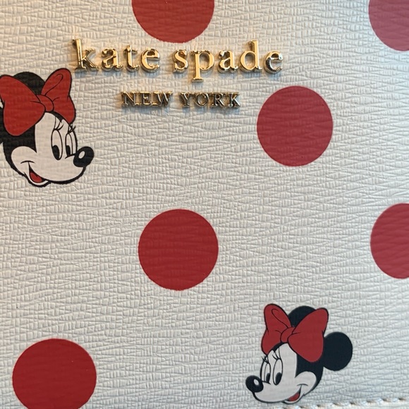 Authentic KATE SPADE LImited Edition leather dots Disney card case - Picture 8 of 8